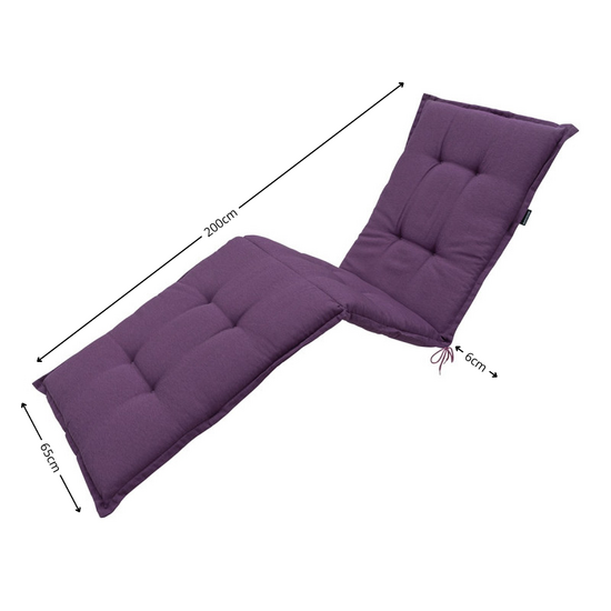 Ligbedkussen ca.200x65cm Panama purple