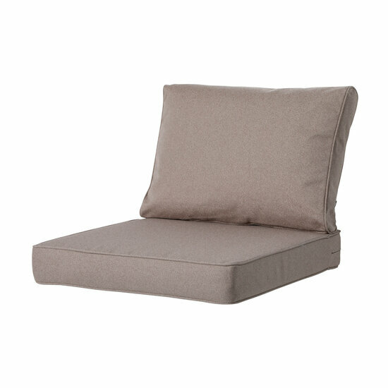 Lounge zitkussen ca.73x73cm Outdoor Manchester taupe 2 stuks