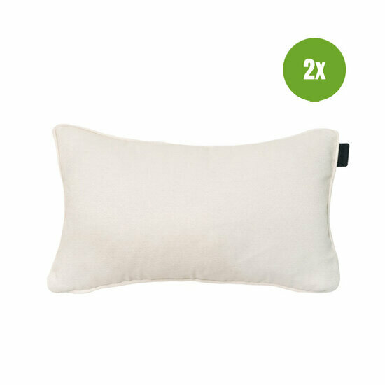 Sierkussen paspel ca.30x50cm Outdoor WR Napels sand 2 stuks