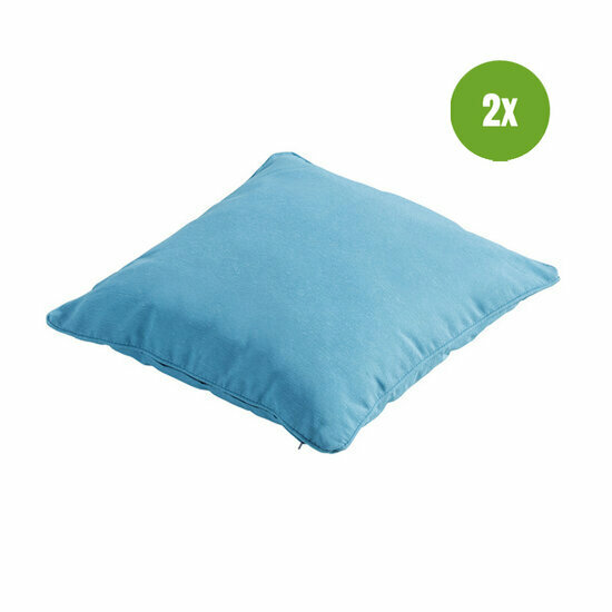 Sierkussen paspel ca.45x45cm Panama aqua 2 stuks