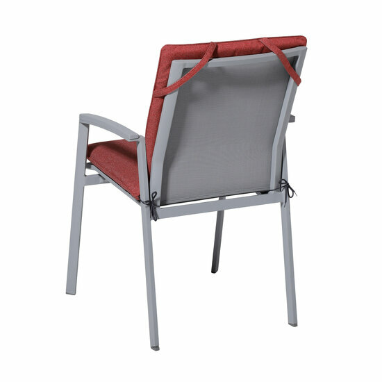 Stapelstoel kussen ca.97x49cm Outdoor Manchester red 2 stuks
