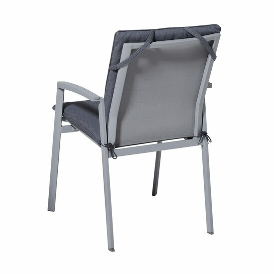 Stapelstoel kussen ca.97x49cm Outdoor Manchester denim grey 2 stuks
