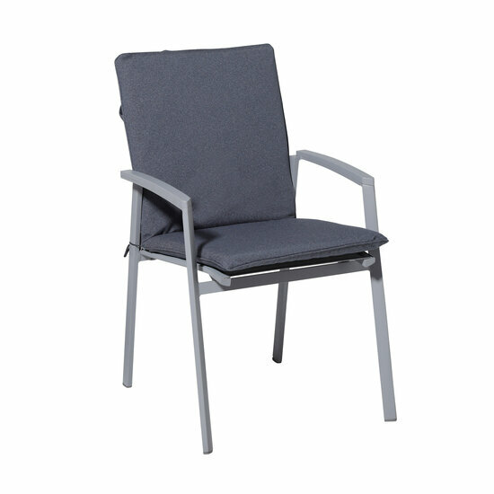Stapelstoel kussen ca.97x49cm Outdoor Manchester denim grey 2 stuks