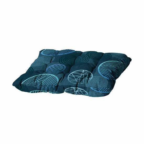 Toscane kussen ca.46x46cm Circle blue 2 stuks