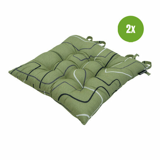 Toscane kussen ca.46x46cm Joah sage 2 stuks