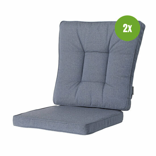 Wicker dining set ca.95x46cm Outdoor Manchester denim grey