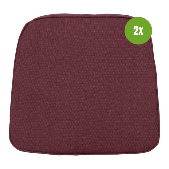 Wicker universeel ca.48x48cm Bordeaux canvas eco+ 2 stuks