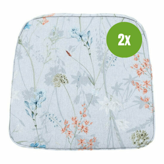 Wicker universeel ca.48x48cm Donna azure canvas eco+ 2 stuks