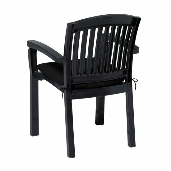 Zitkussen ca.46x48cm Panama black 2 stuks