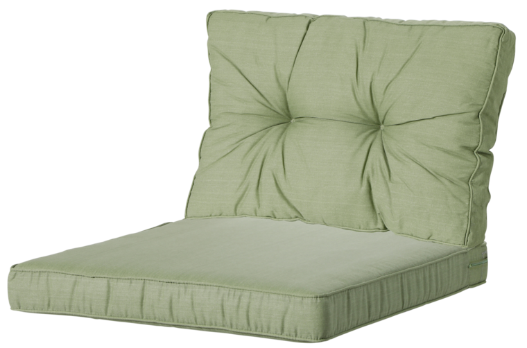 4 SETS Loungekussens Luxe en Florance Basic Green | 73x73cm + 73x43cm