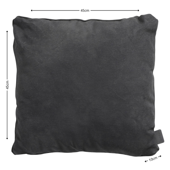 Sierkussen paspel ca.45x45cm Panama black 2 stuks