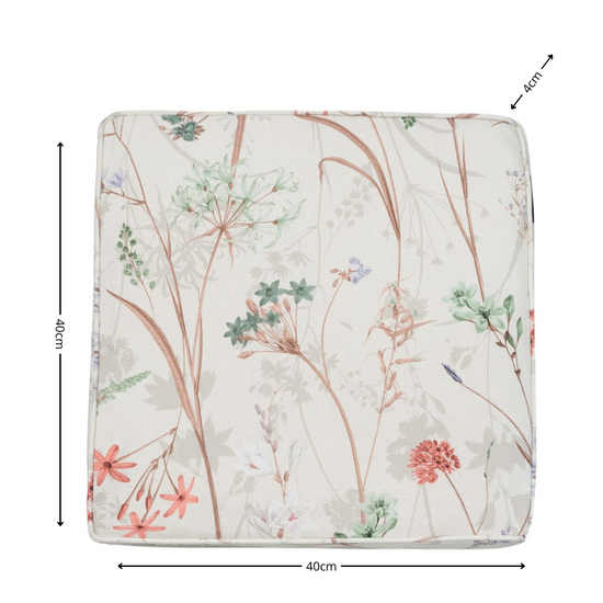 Luxe zitkussen ca.40x40cm Donna natural canvas eco+ 2 stuks