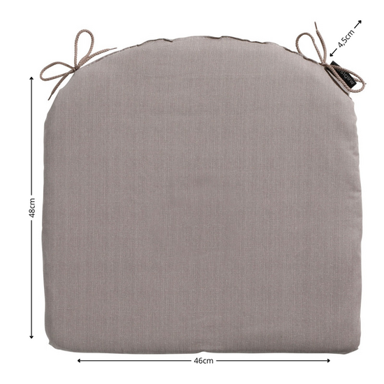 Zitkussen ca.46x48cm Basic taupe 2 stuks