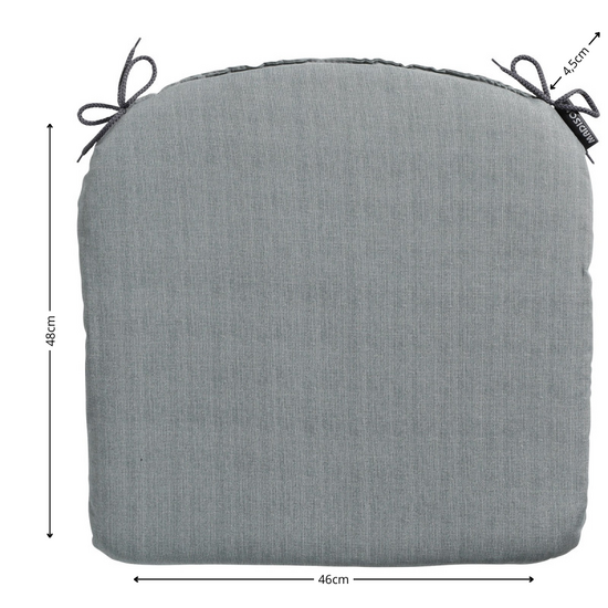 Zitkussen ca.46x48cm Basic grey 2 stuks