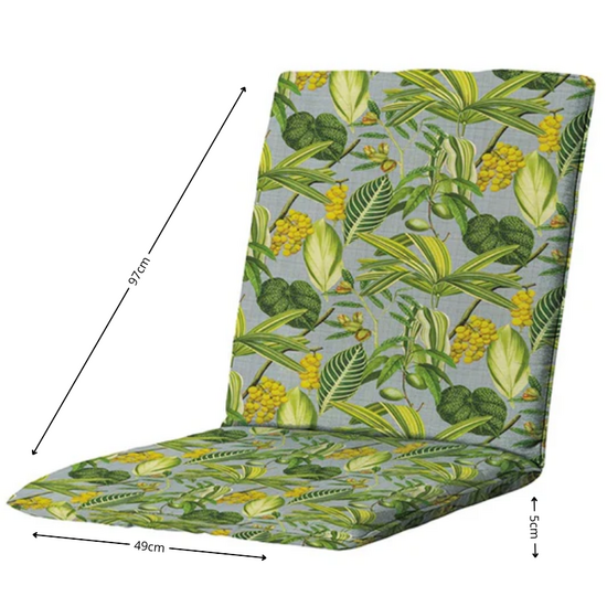 Stapelstoel kussen ca.97x49cm Outdoor La grave grey 2 stuks