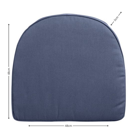 Wicker york ca.48x48cm Panama safier blue 2 stuks