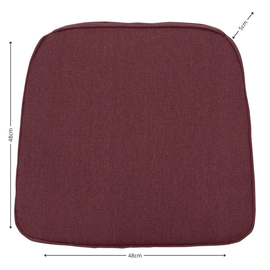 Wicker universeel ca.48x48cm Bordeaux canvas eco+ 2 stuks