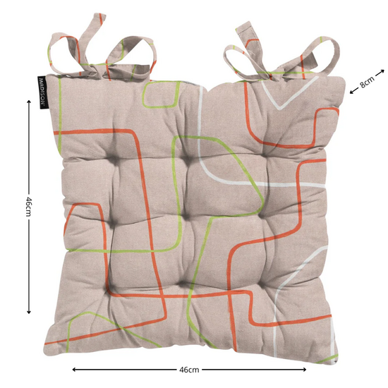 Toscane kussen ca.46x46cm Joah terra 2 stuks