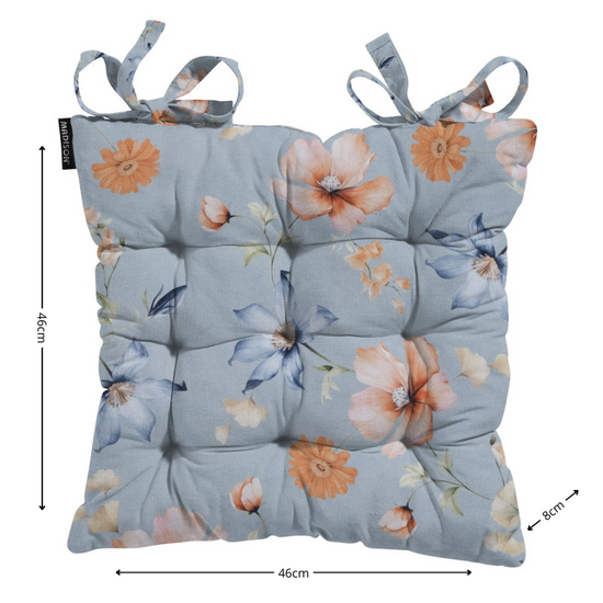 Toscane kussen ca.46x46cm Florina blue 2 stuks