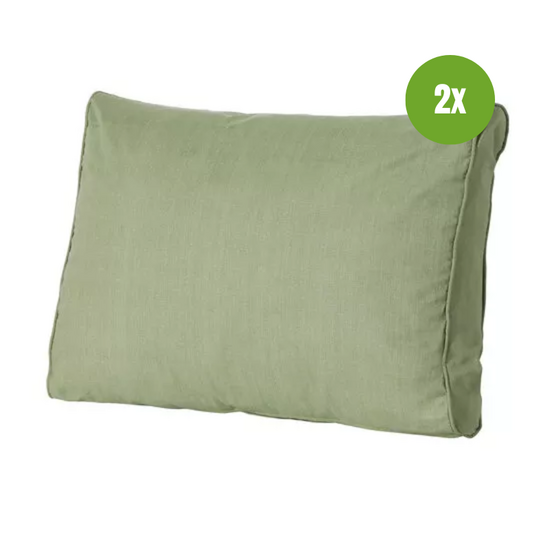 Lounge rug ca.40x60cm Basic green 2 stuks