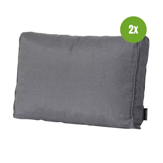 Lounge rug soft ca.40x60cm Panama grey 2 stuks