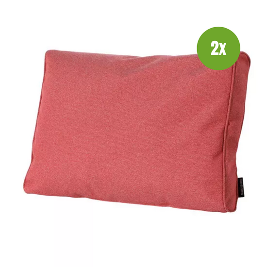 Lounge rugkussen ca.40x60cm Outdoor Manchester red 2 stuks