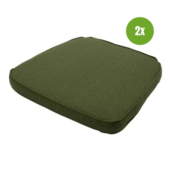 Wicker universeel ca.48x48cm Moss green canvas eco+ 2 stuks