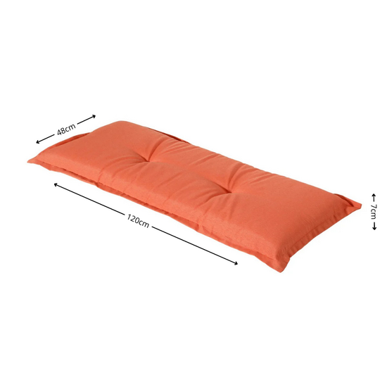 Bankkussen ca.120x48cm Panama flame orange
