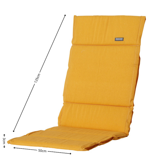 Kussen fiber de luxe ca.125x50cm Panama golden glow 2 stuks