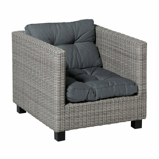 Florance zit ca.73x73cm Rib grey 2 stuks