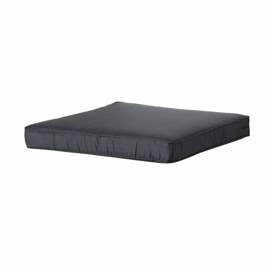 Lounge luxe ca.73x73cm Basic black 2 stuks