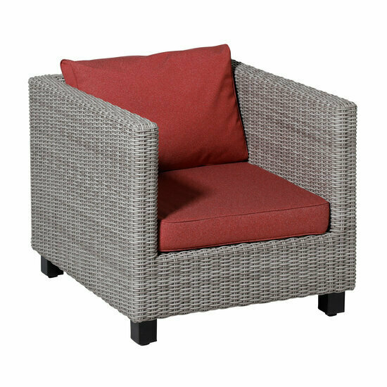 Lounge zitkussen ca.73x73cm Outdoor Manchester red 2 stuks