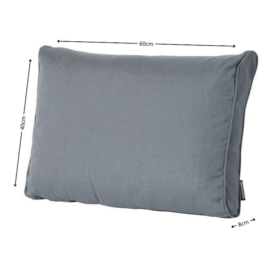 Lounge rug soft ca.40x60cm Rib grey 2 stuks