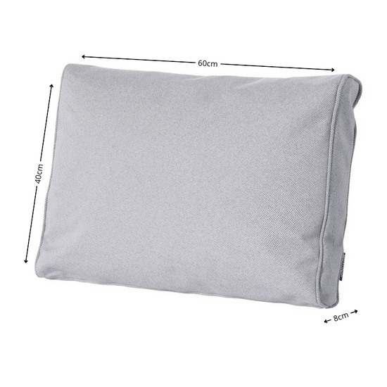 Lounge rugkussen ca.40x60cm Outdoor Manchester light grey 2 stuks