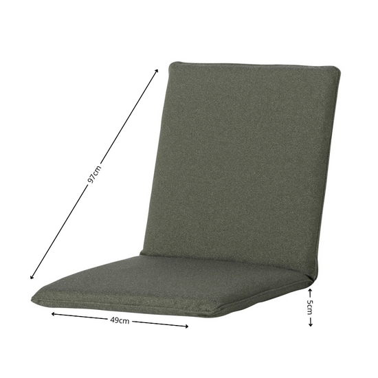 Stapelstoel kussen ca.97x49cm Outdoor Manchester green 2 stuks