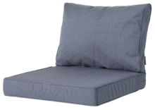 Madison Luxe Loungekussens (Outdoor Manchester Denim Grey) 60x60 + 60x40cm | Extra dik