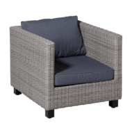 Madison Luxe Loungekussens (Outdoor Manchester Denim Grey) 60x60 + 60x40cm | Extra dik