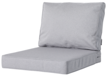 Madison Luxe Loungekussens (Outdoor Manchester Light Grey) 73x73 + 73x40cm | Extra dik
