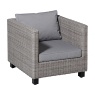 Madison Luxe Loungekussens (Outdoor Manchester Light Grey) 73x73 + 73x40cm | Extra dik